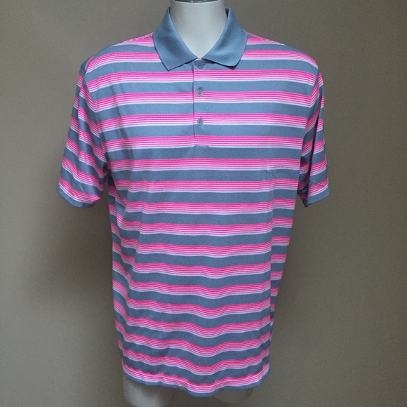 nike golf shirt pink